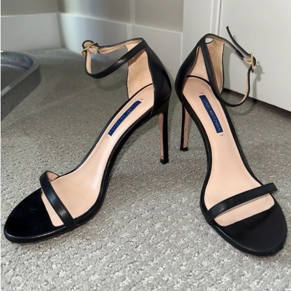 Stuart Weitzman Nudist 100 Black heels